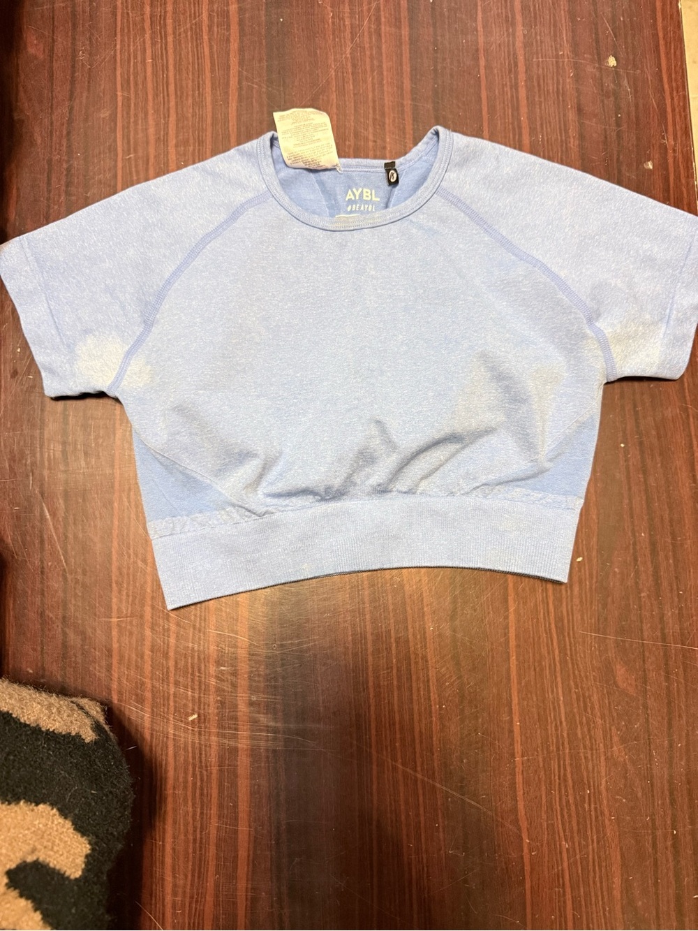 AYBL Light Blue Cropped Tee